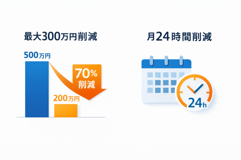 コストと時間の節約効果